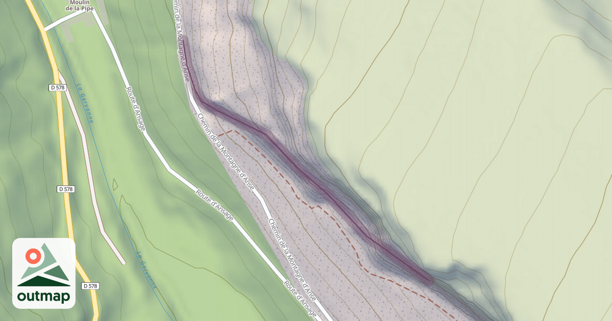 Map of Climbing Crag