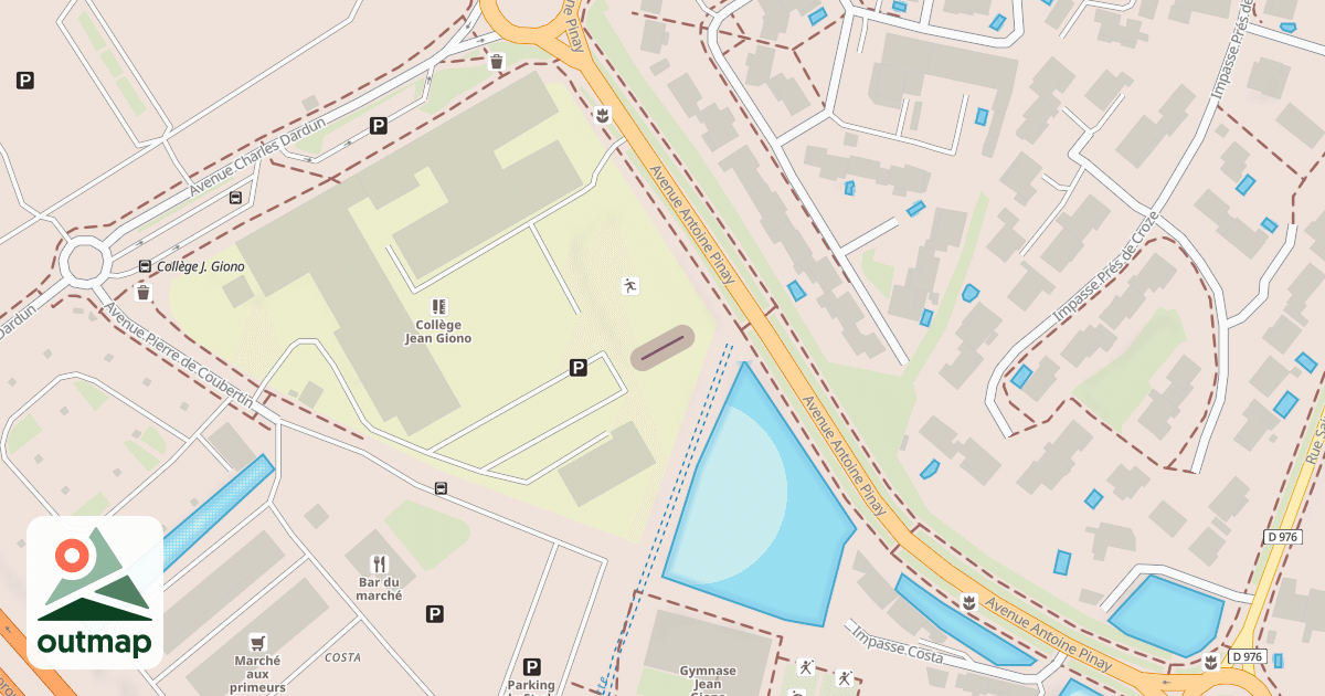 Map of Mur d'escalade