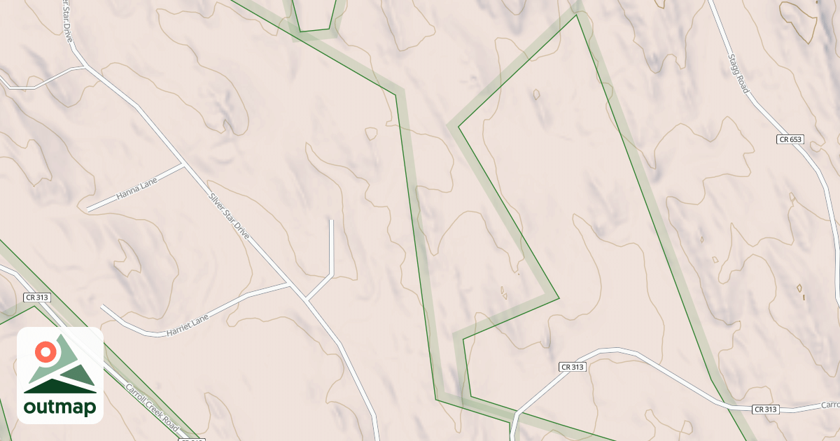 Map of CARROLL CREEK BR 1F