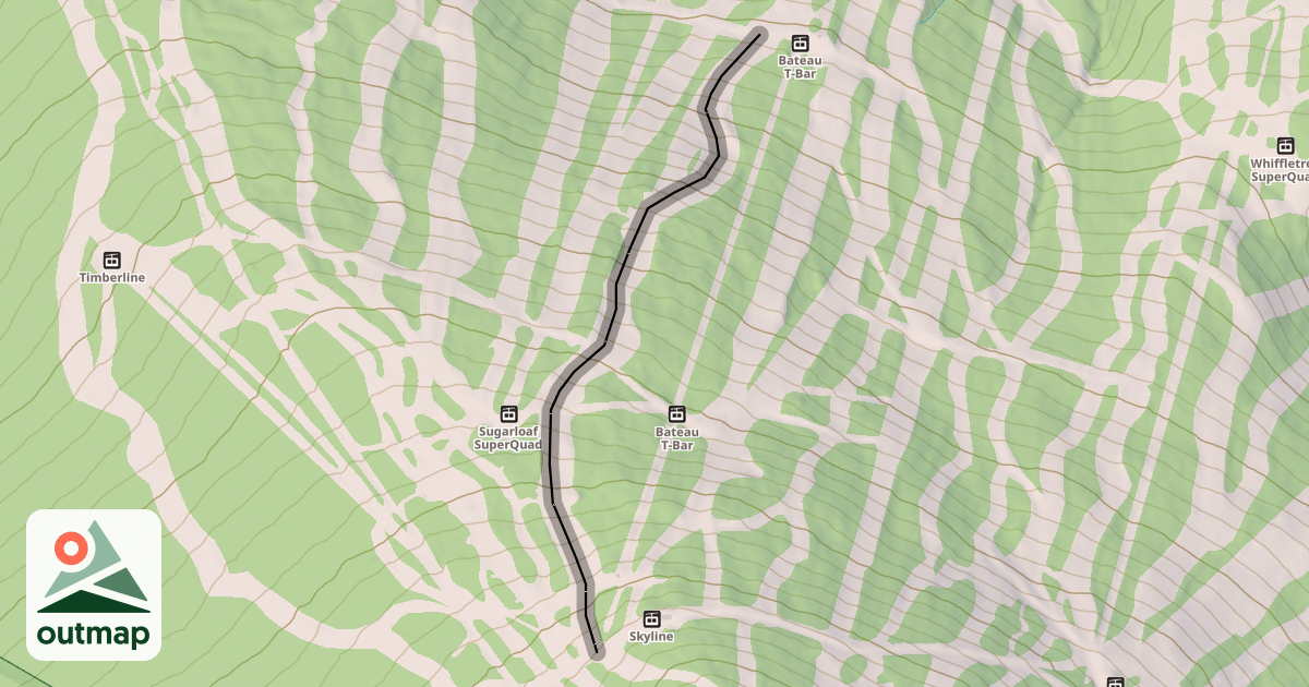 Map of Upper Narrow Gauge