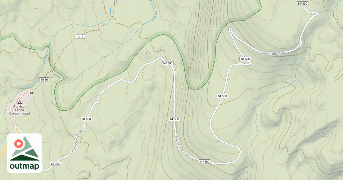 Map of SOUTH CLIMB