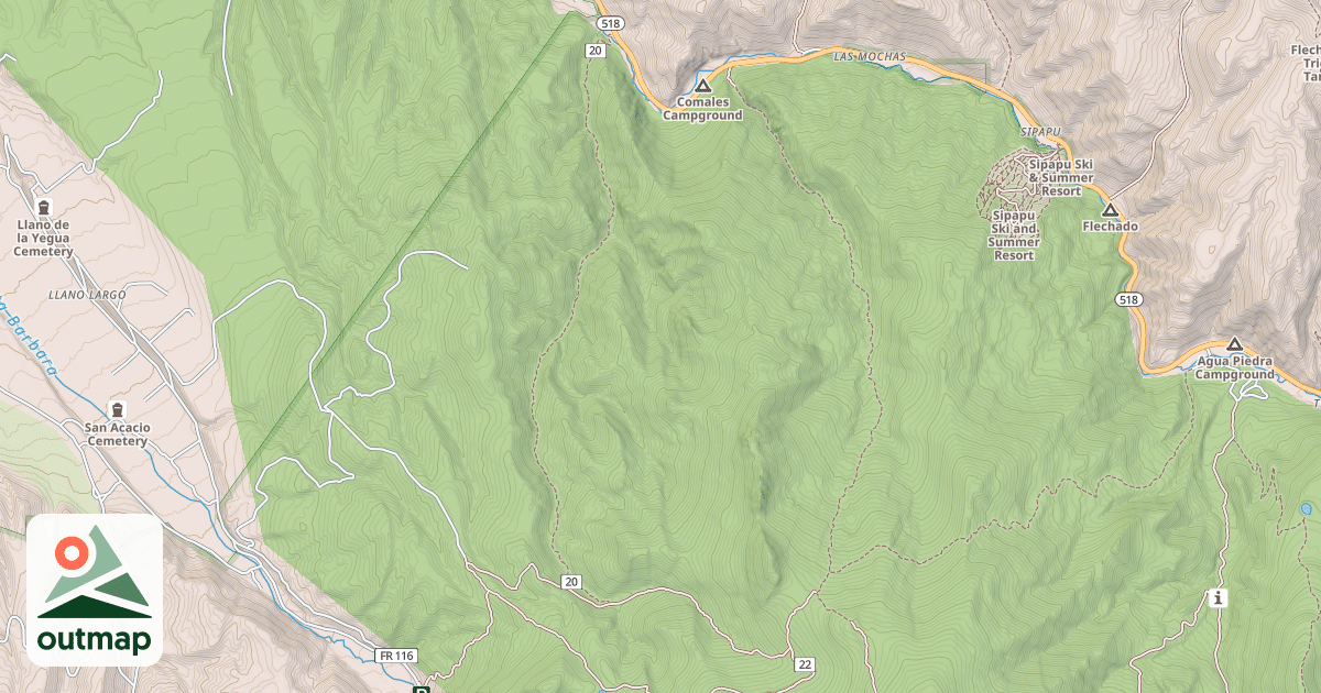 Map of OSHA CANYON