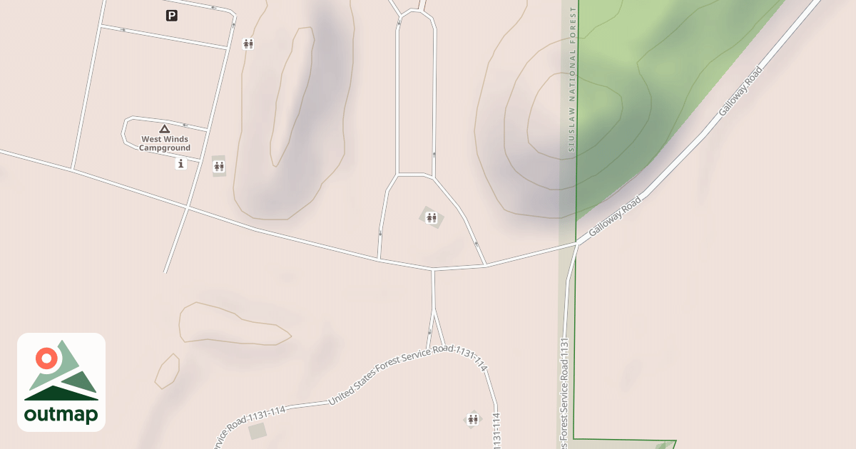 Map of EAST DUNE