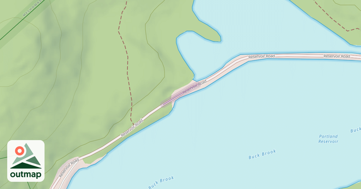 Map of Reservoir Road