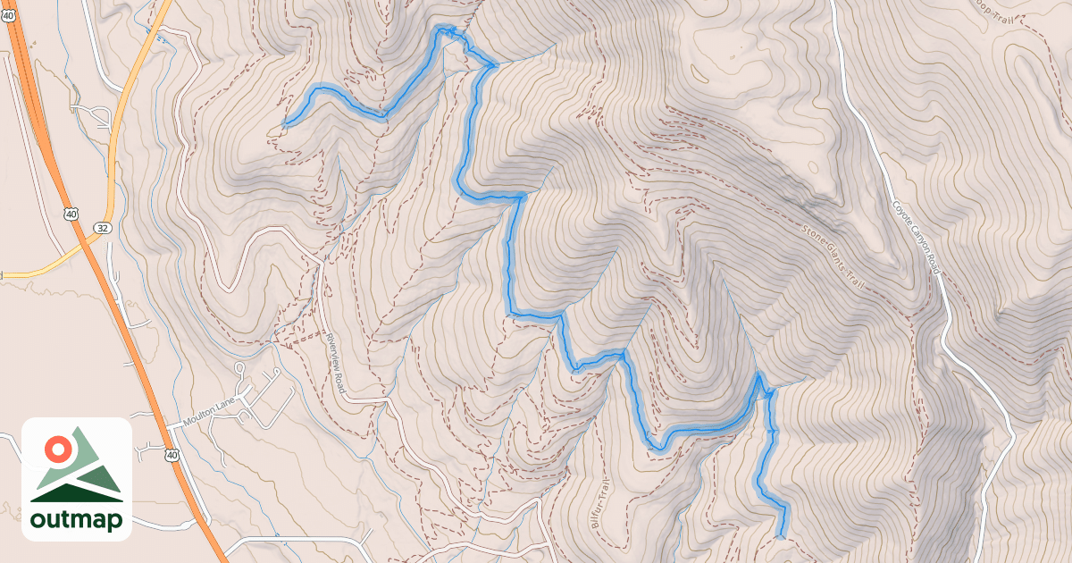 Map of Rivendale Trail