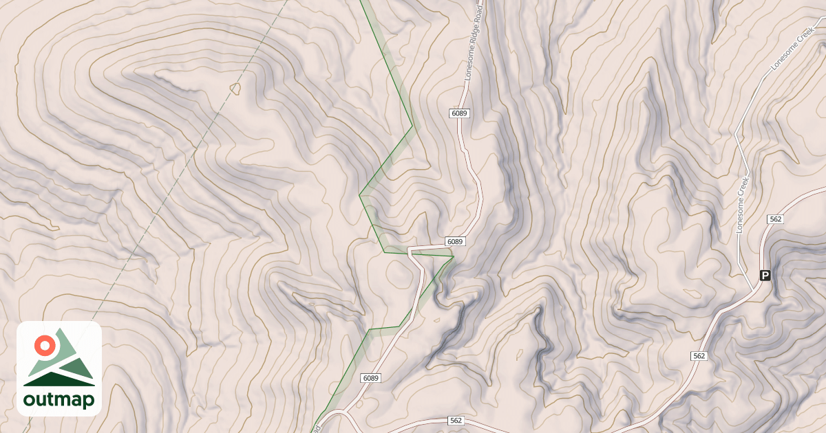 Map of LONESOME RIDGE