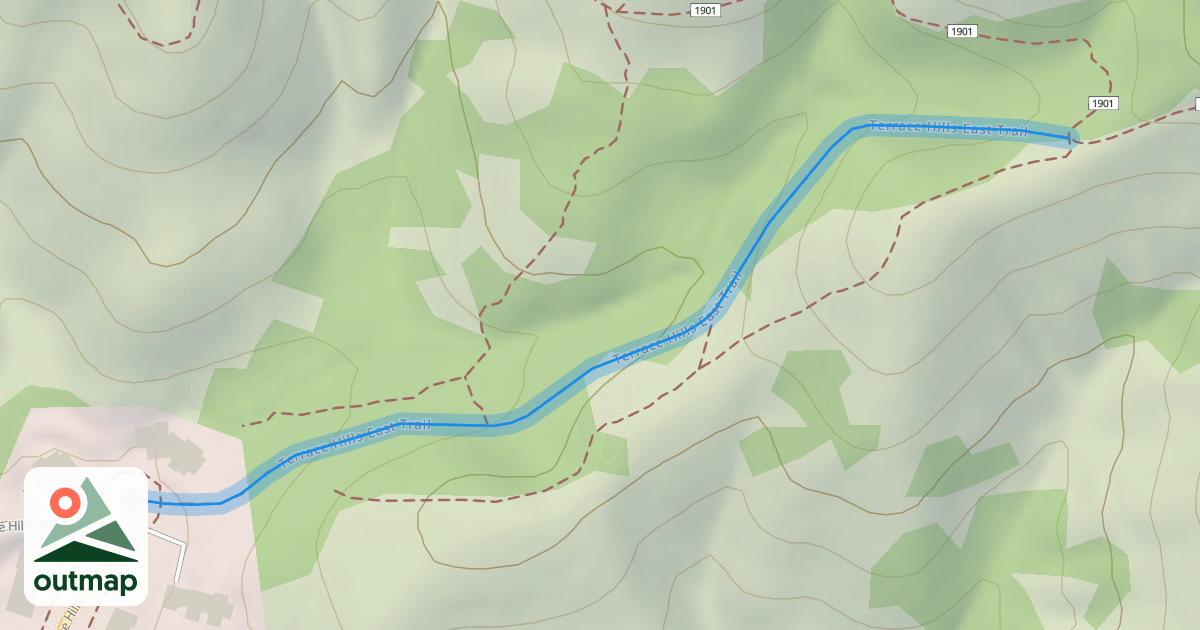 Map of Terrace Hills East Trail