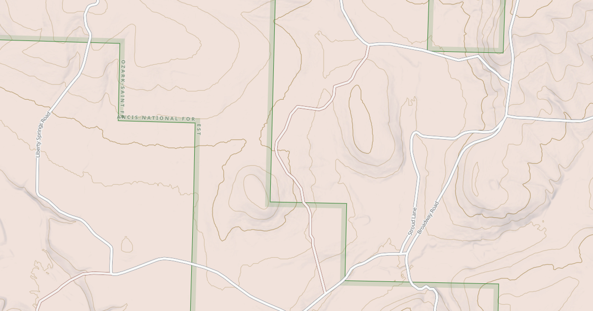Map preview of USFS National Forest System Roads {C89C9D82-7C31-4BCA-AD68-67CE3316E4C4}