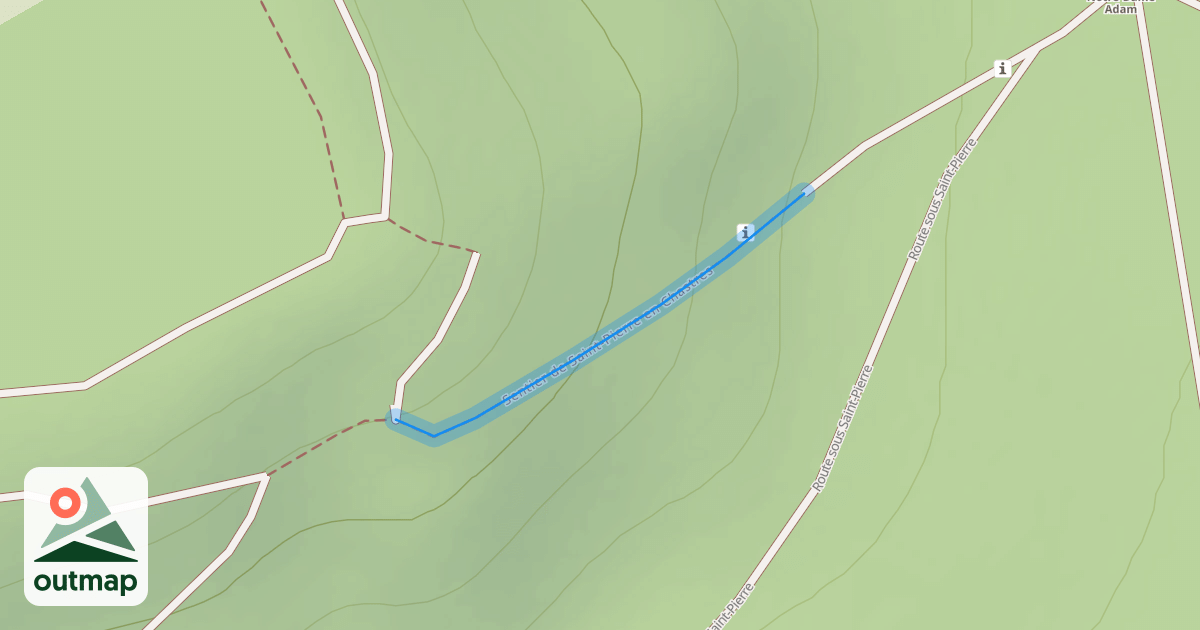 Map of Sentier de Saint-Pierre en Chastres