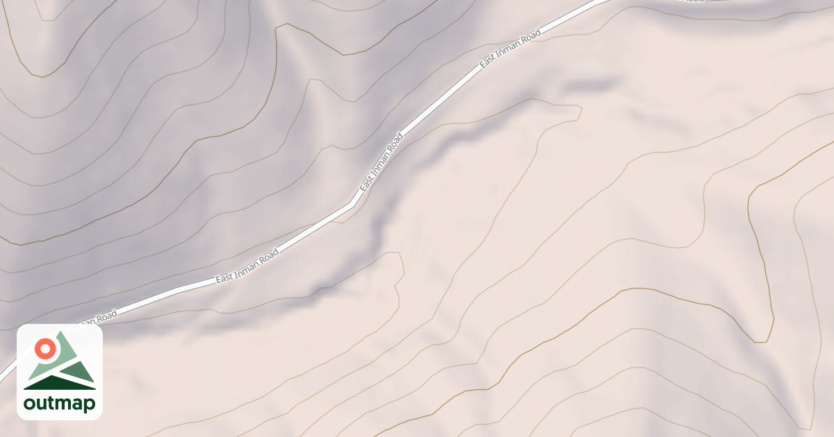 Map of INMAN SPUR