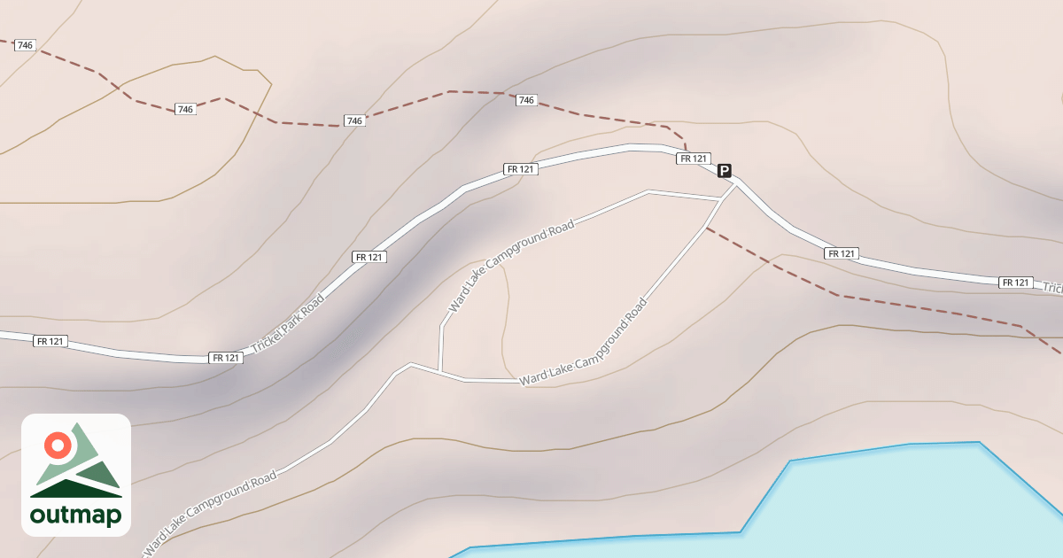 Map of WARD LAKE CG SPUR