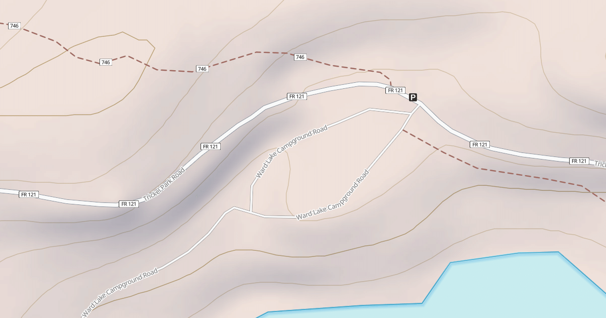 Map preview of WARD LAKE CG SPUR