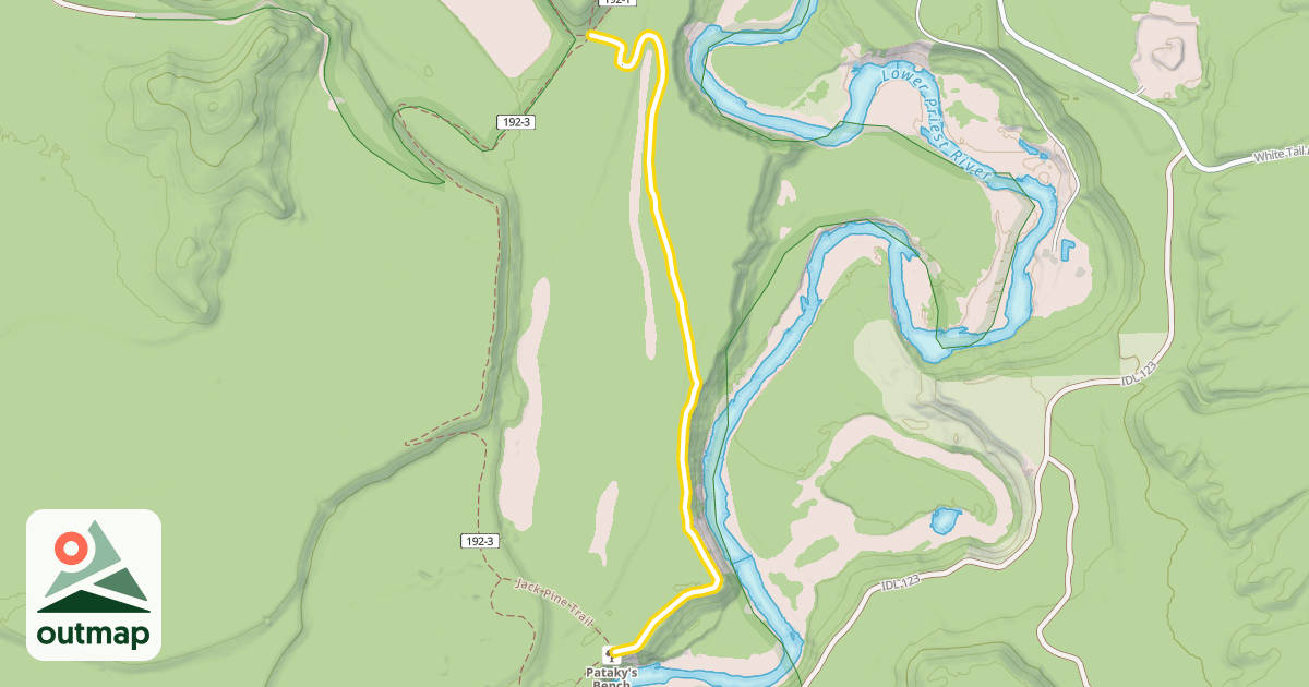 Map of Chipmunk Rapids Trail
