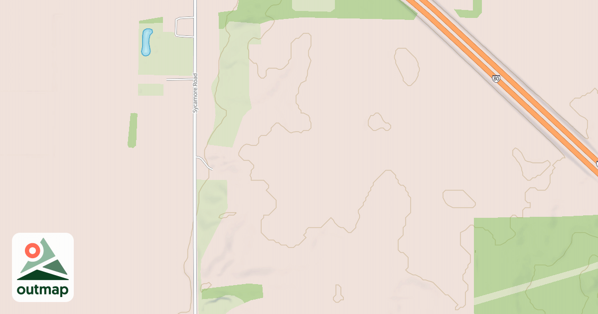 Map of Buffalo Run Snowmobile Trail