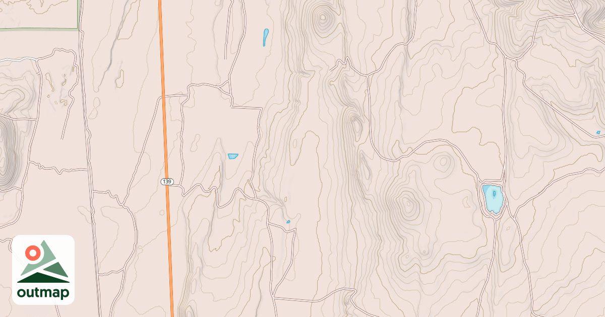 Map of HARVEY LAKE SPUR