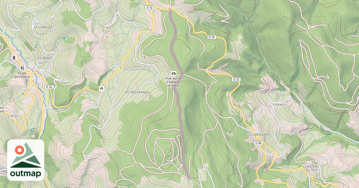 Map of Chemin des Dames