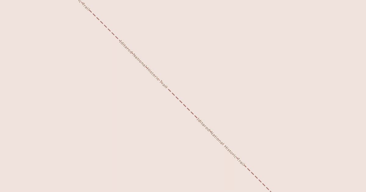 Map preview of Willow to Nome Winter Trail