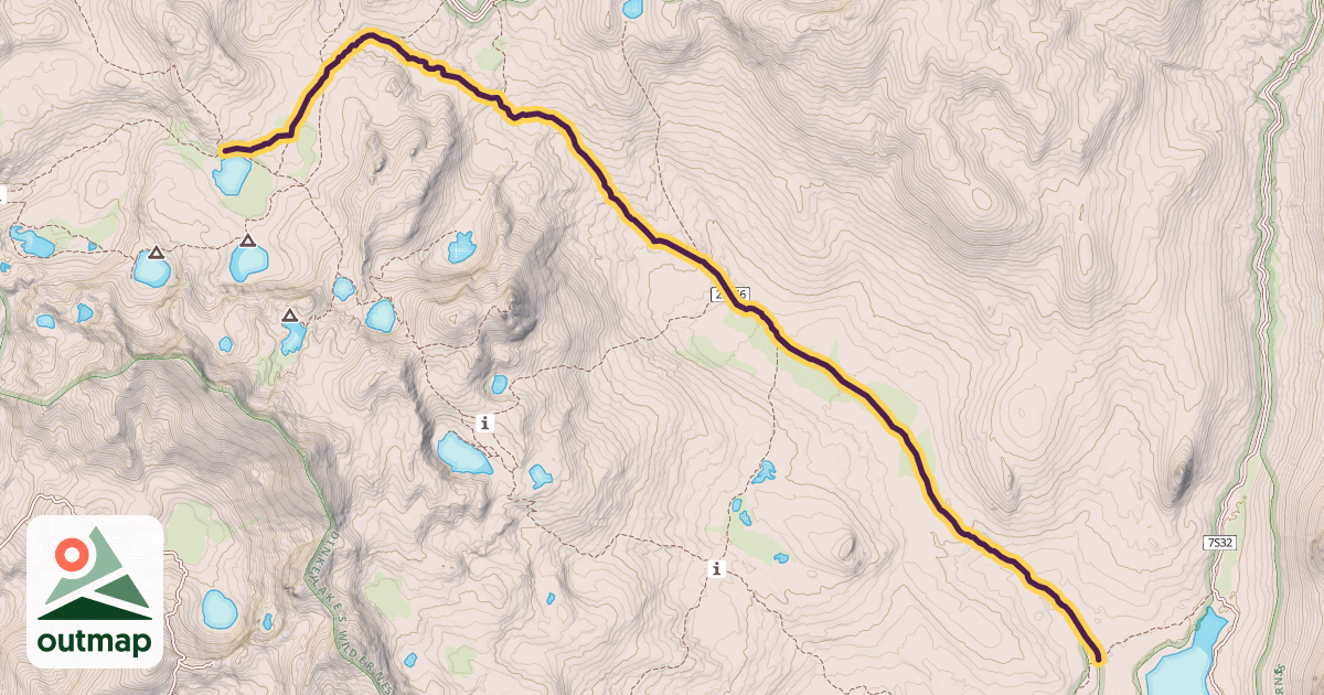 Map of Helms Meadow Trail