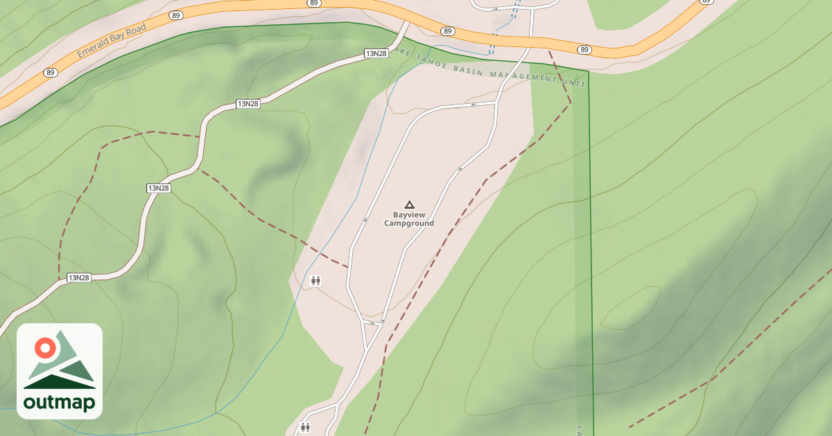 Map of BAYVIEW CAMPGROUND