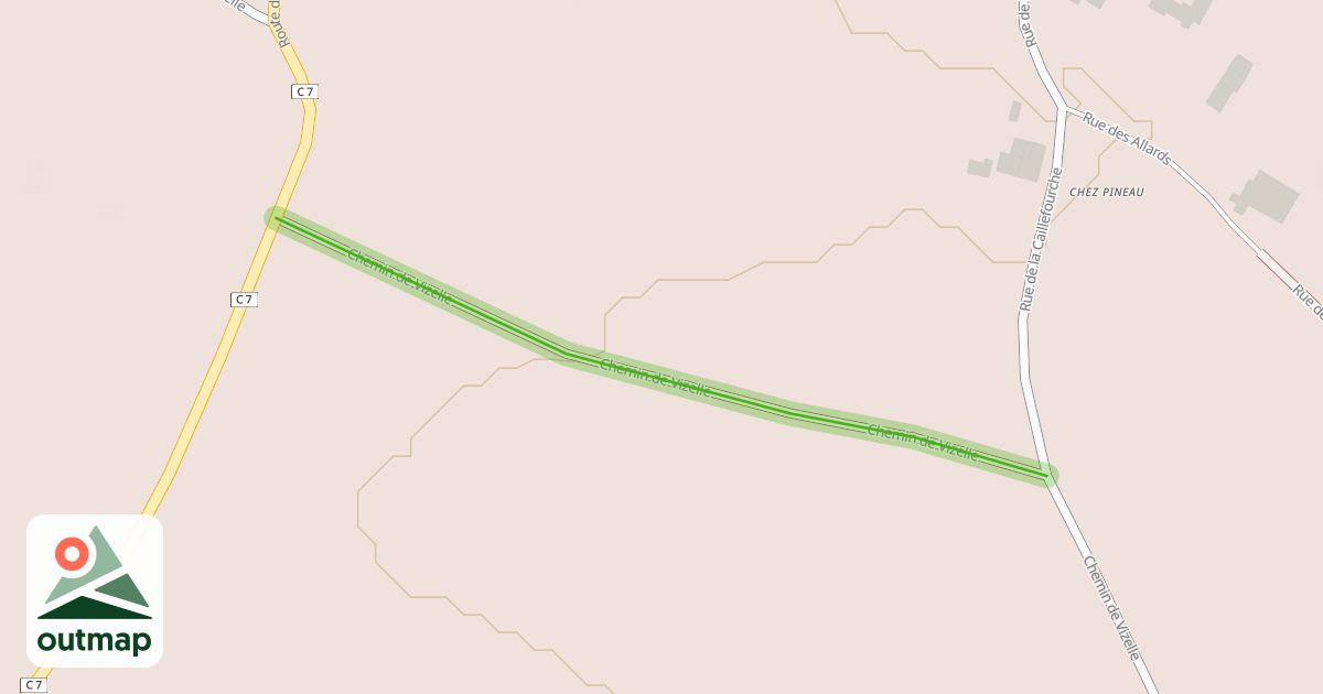 Map of Chemin de Vizelle