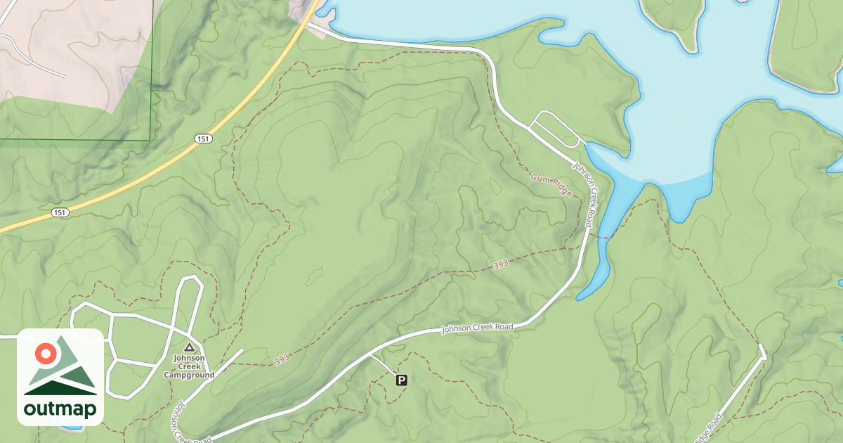 Map of JOHNSON CREEK ACCESS