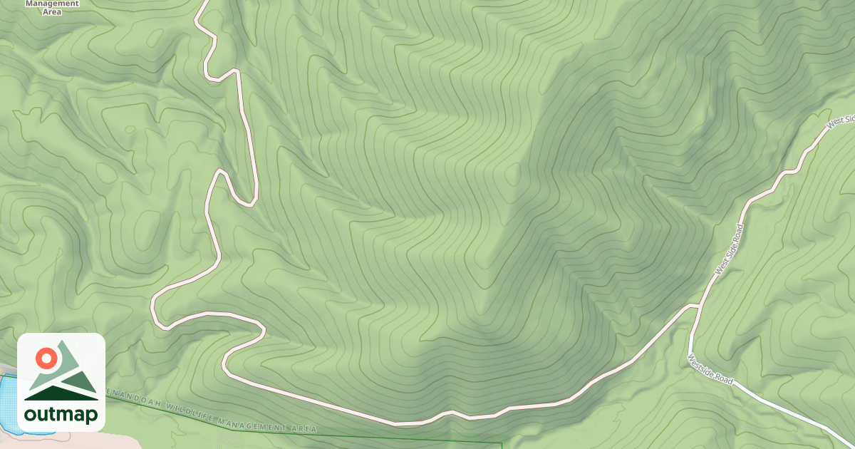 Map of DRY RIVER HOLLOW