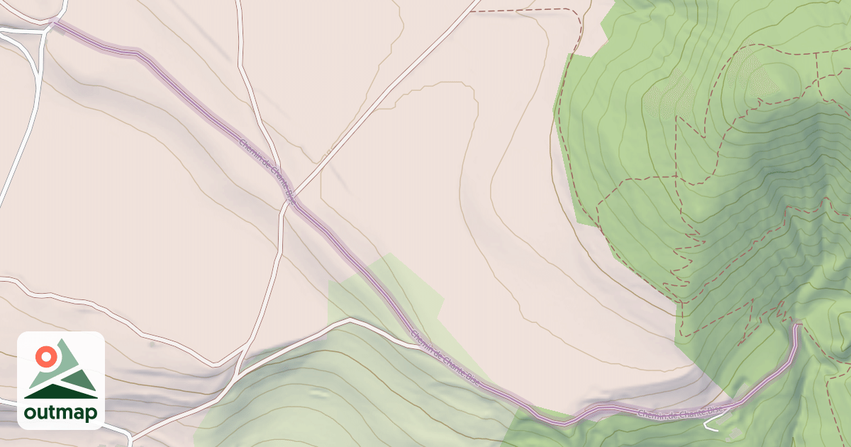 Map of Chemin de Chante Bise
