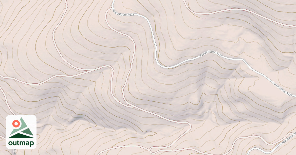 Map of USFS Motor Vehicle Use Map Roads {21A58895-AABB-4457-BB08-02657FC6B566}