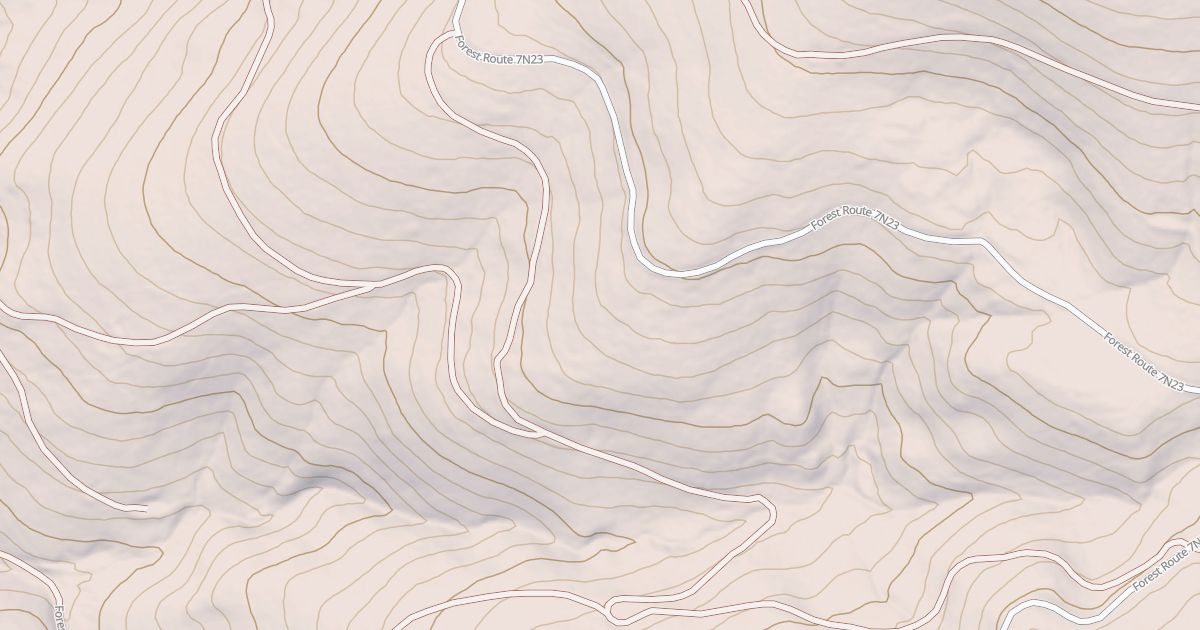 Map preview of USFS Motor Vehicle Use Map Roads {21A58895-AABB-4457-BB08-02657FC6B566}