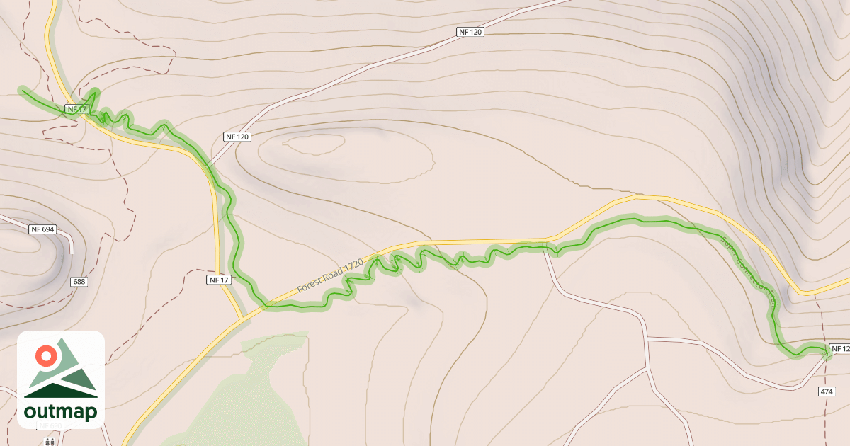 Map of Super Connector Trail