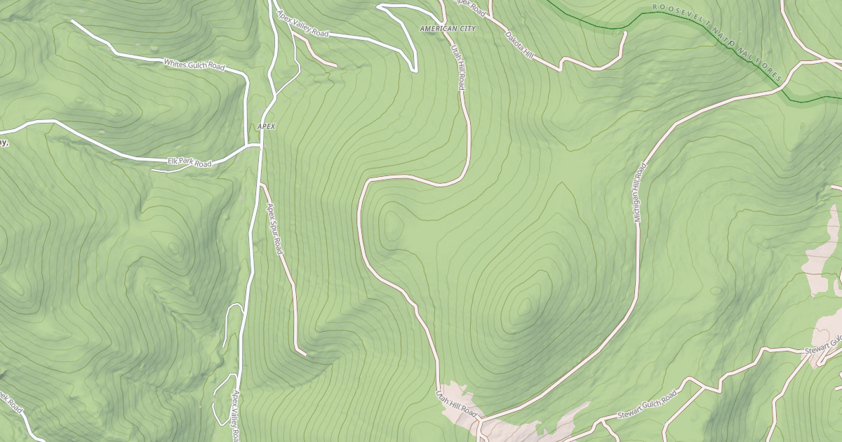 Map preview of UTAH HILL