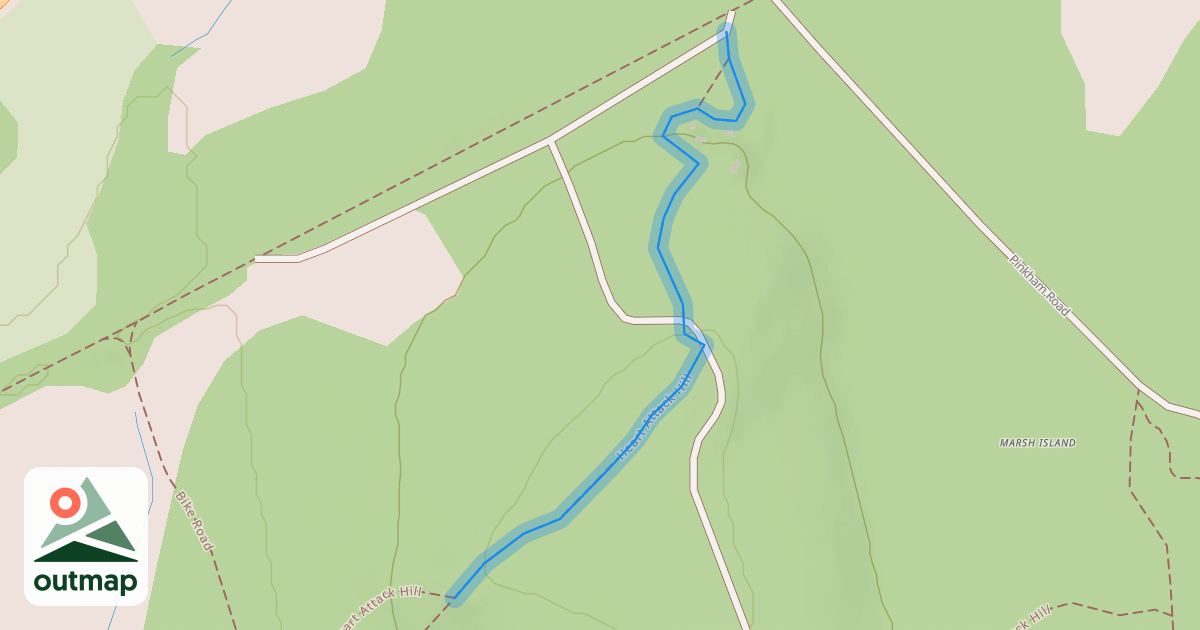 Map of Heart Attack Hill