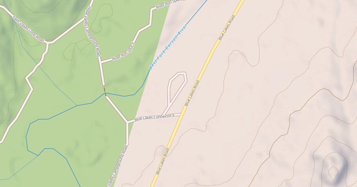 Map preview of BLUE LAKES LOOP F