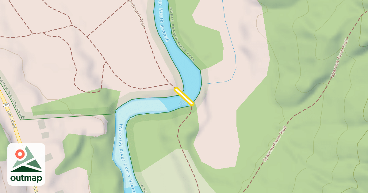 Map of North Branch Trail