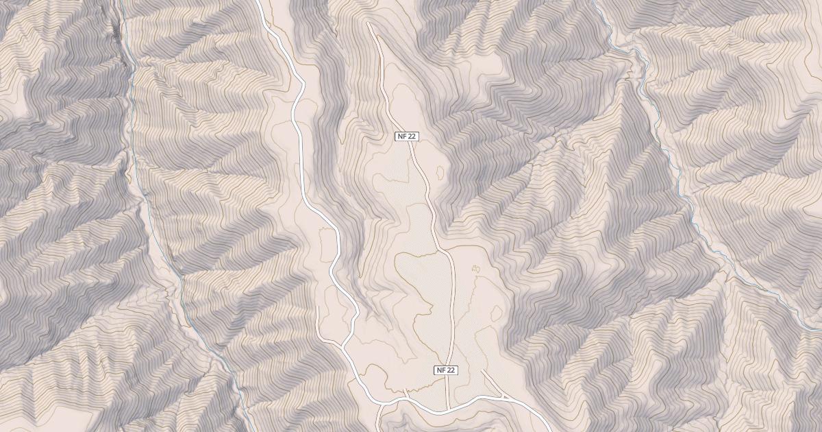 Map preview of USFS Motor Vehicle Use Map Roads {7560A167-B723-4C3D-9097-2C58A8B5FB3D}