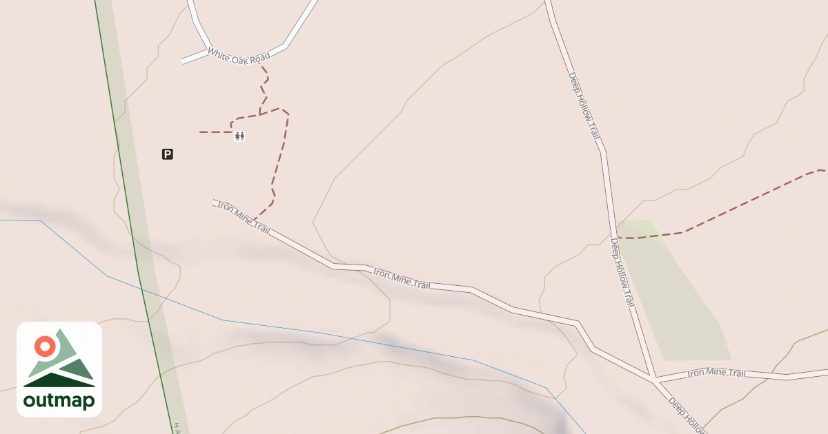 Map of Haldeman & Greenland Tracts - Snowmobile Trails