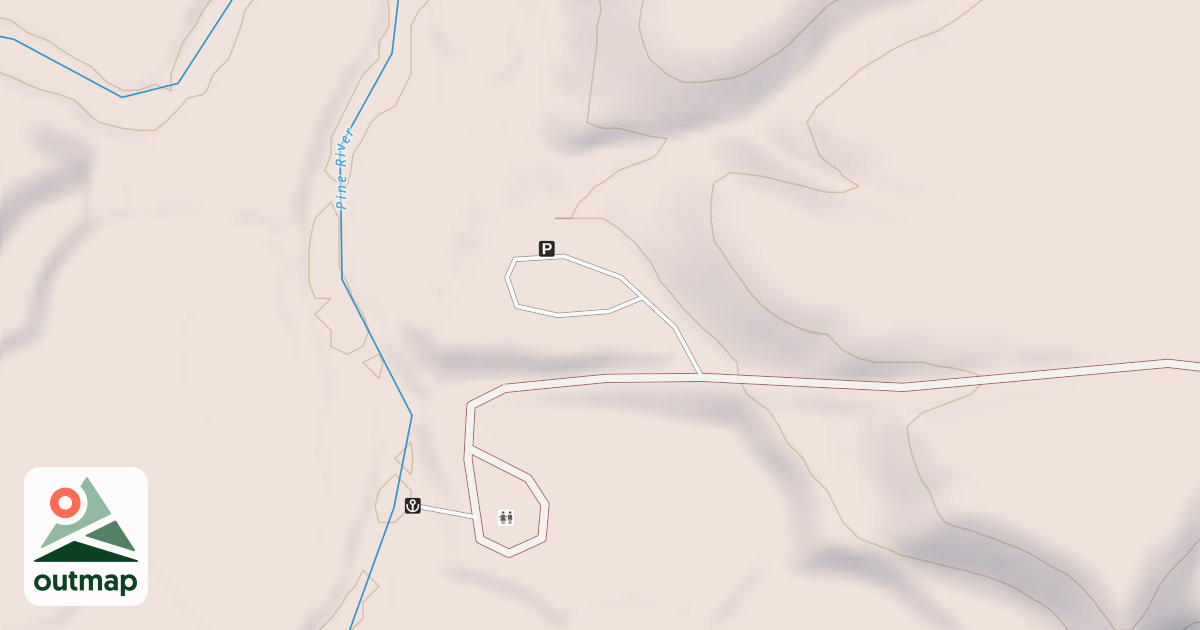 Map of ELM FLATS RV ACC PARKING LOOP