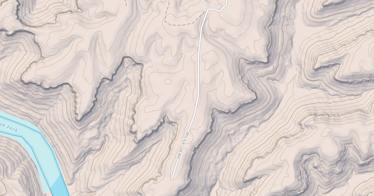 Map preview of USFS Motor Vehicle Use Map Trails 20169