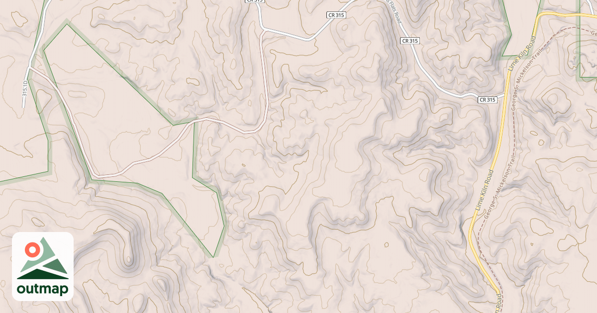 Map of HOPKINS FLAT BR 1B