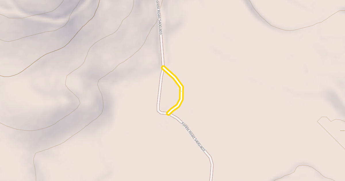 Map preview of Forest Road 5400-403