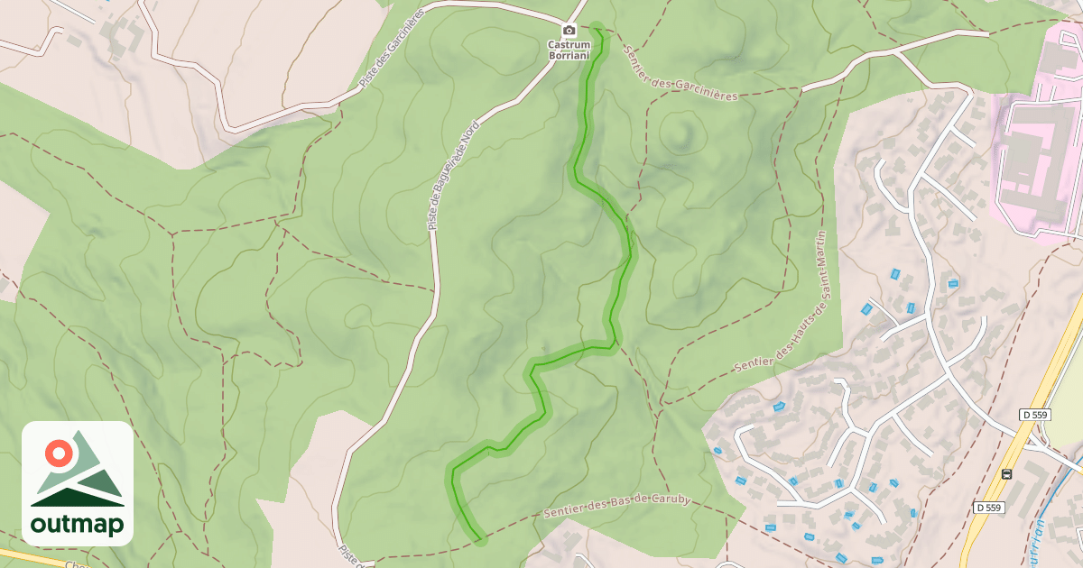 Map of Sentiers des Bruyères Blanches