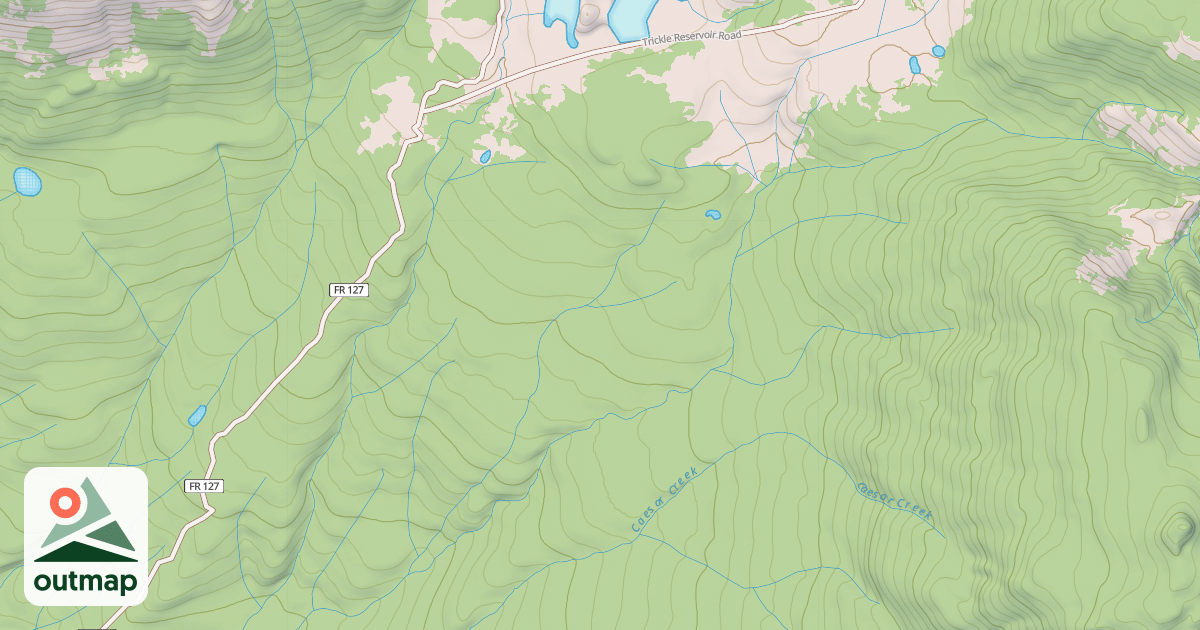 Map of USFS Motor Vehicle Use Map Trails 8321