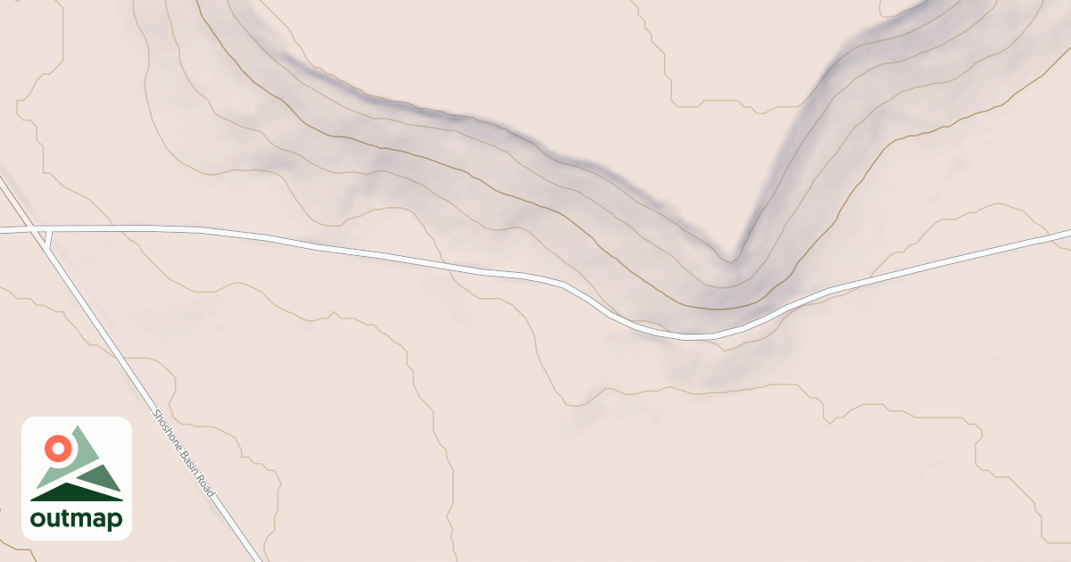 Map of LANGFORD FLAT