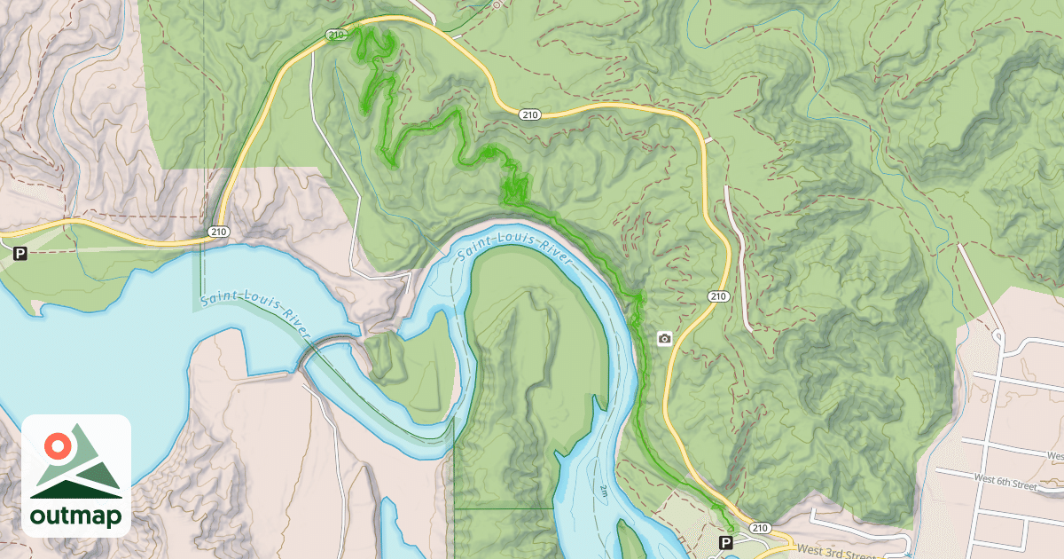 Map of St. Louis River Trail