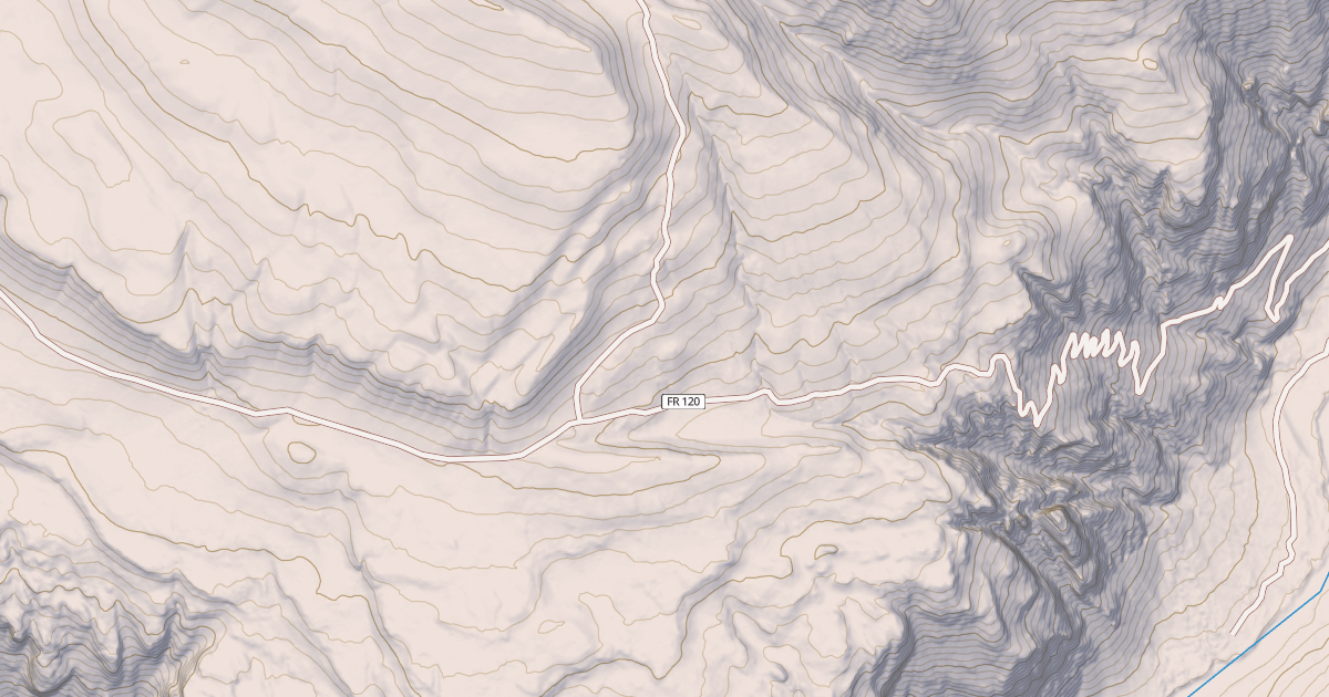 Map preview of CLARKS FORK CANYON