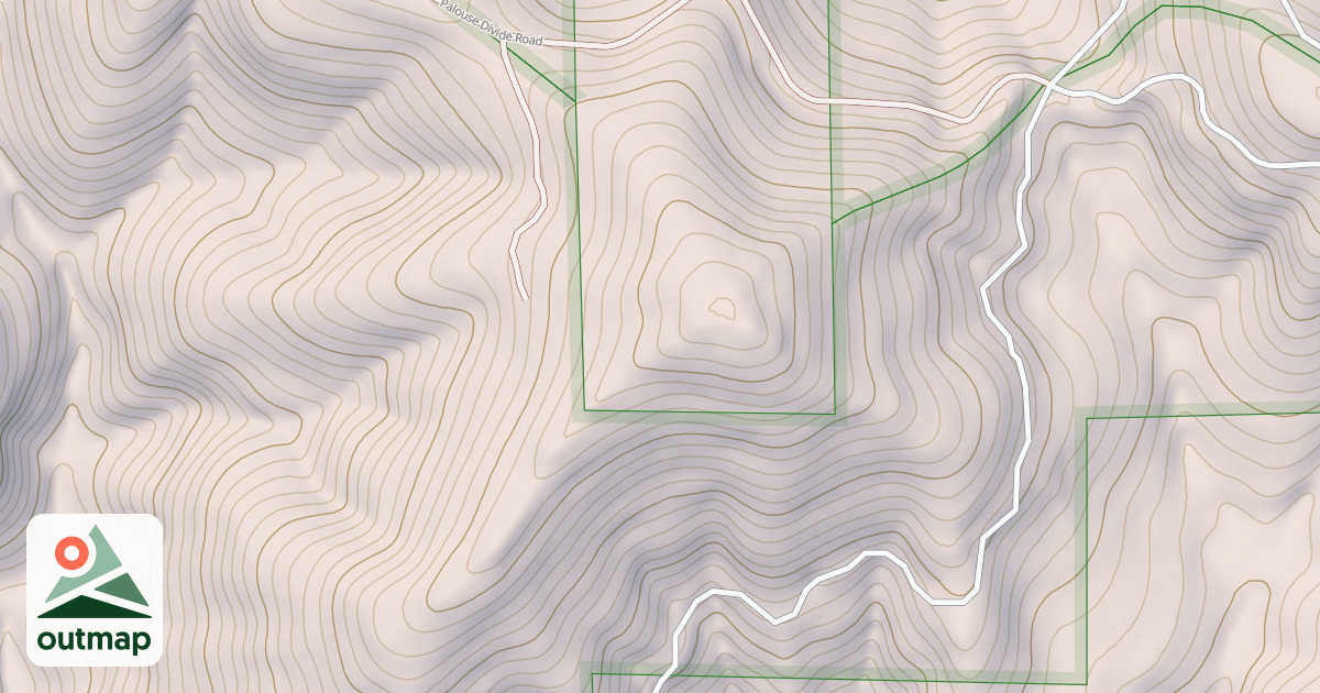 Map of PALOUSE DIVIDE G