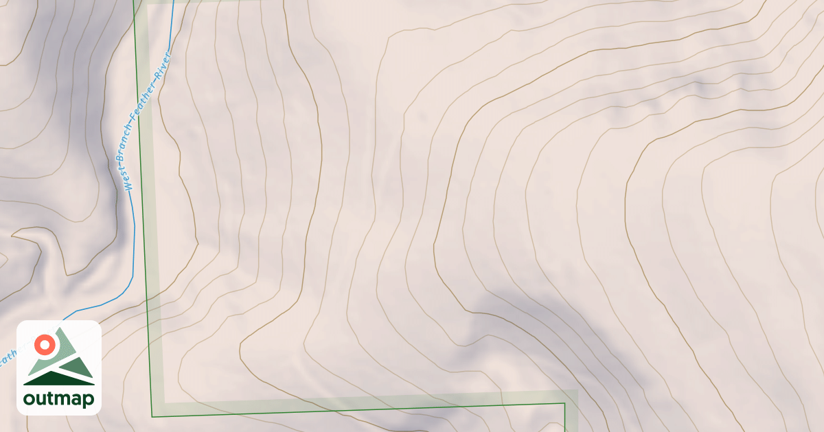 Map of FEATHER SPUR N