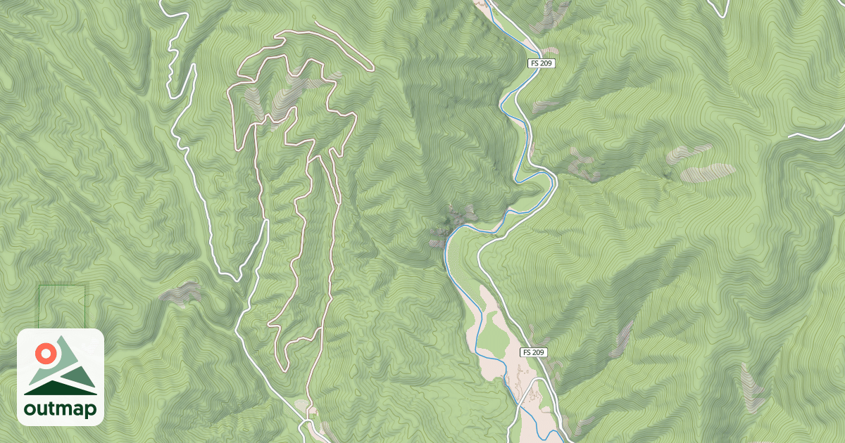 Map of MILITARY DRAW