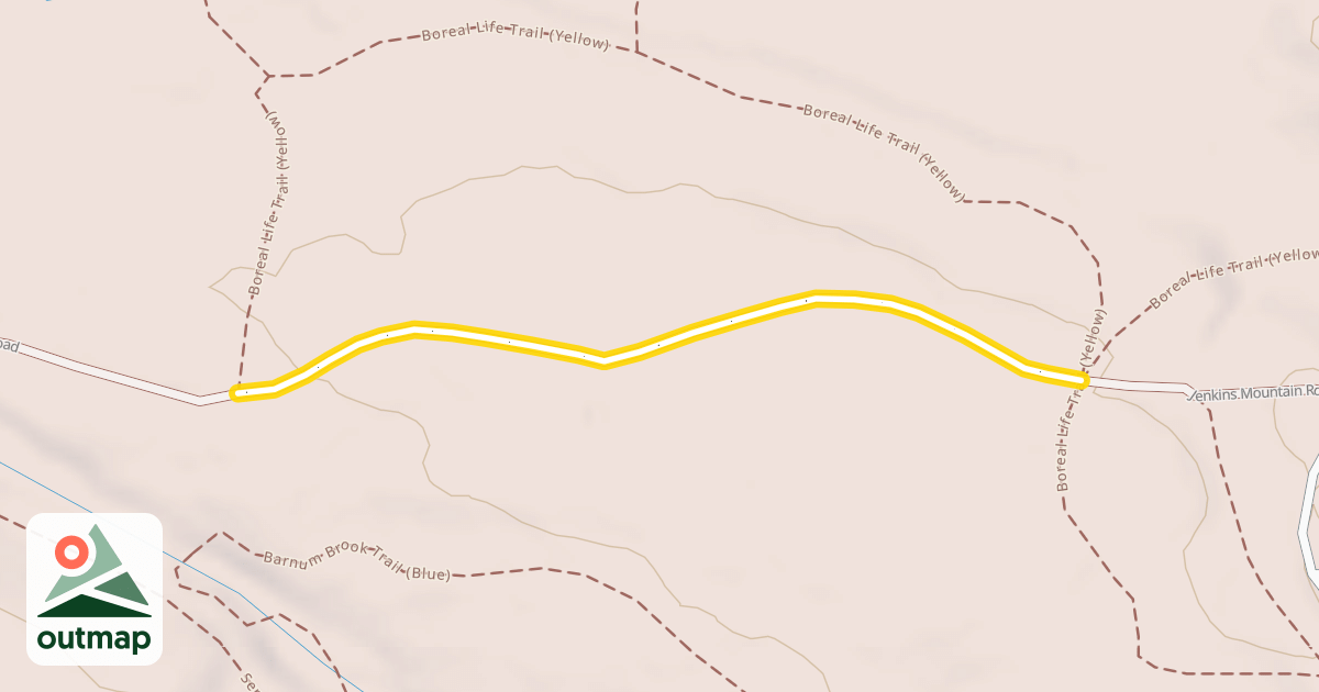 Map of Jenkins Mountain Road