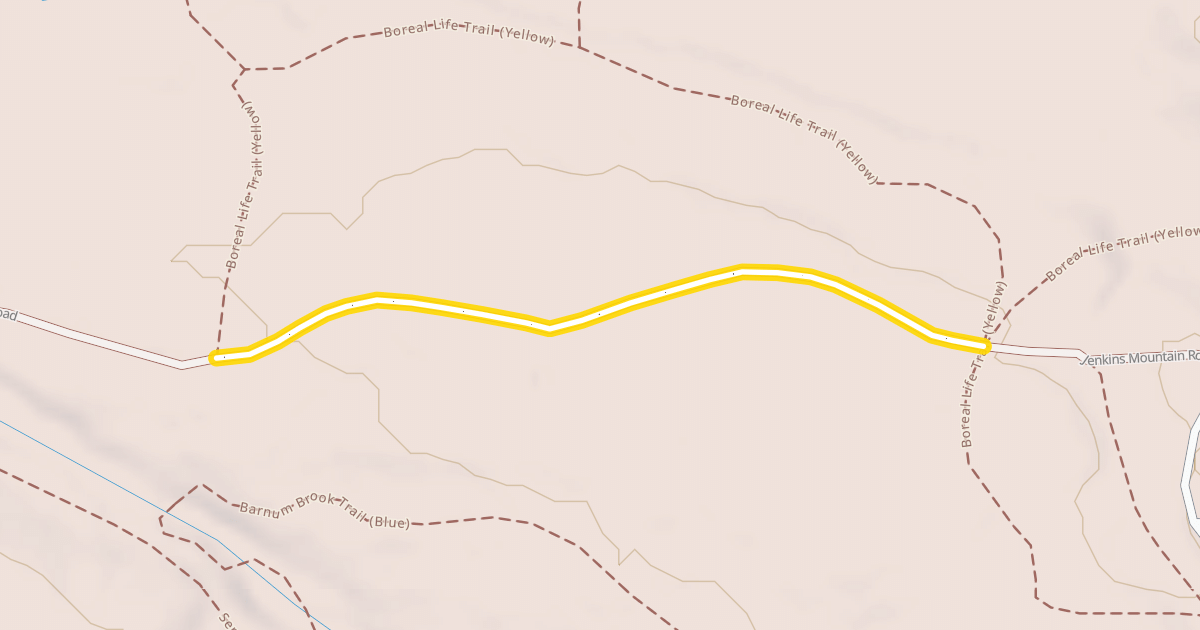Map preview of Jenkins Mountain Road